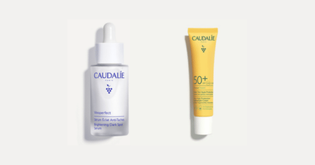 Caudalie : 2 653 packs offerts du Sérum Éclat Anti-Taches Vinoperfect + la Crème SPF50+ Vinosun
