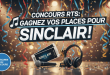Concours RTS : Gagnez vos places pour Sinclair !