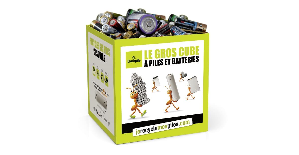 Recevez gratuitement vos cubes à piles Corepile