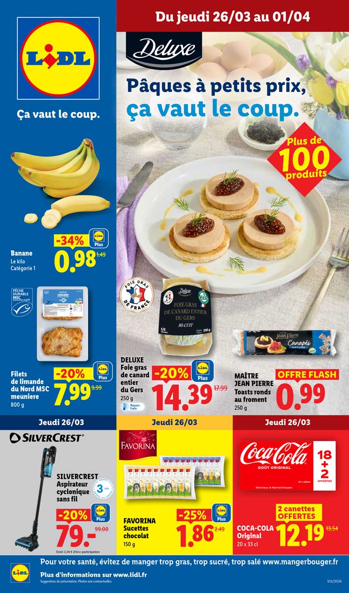 Catalogue Lidl Du 26 Mars Au 1er Avril 2026