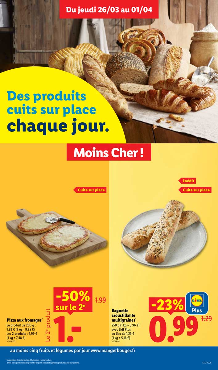 Catalogue Lidl Du 26 Mars Au 1er Avril 2026