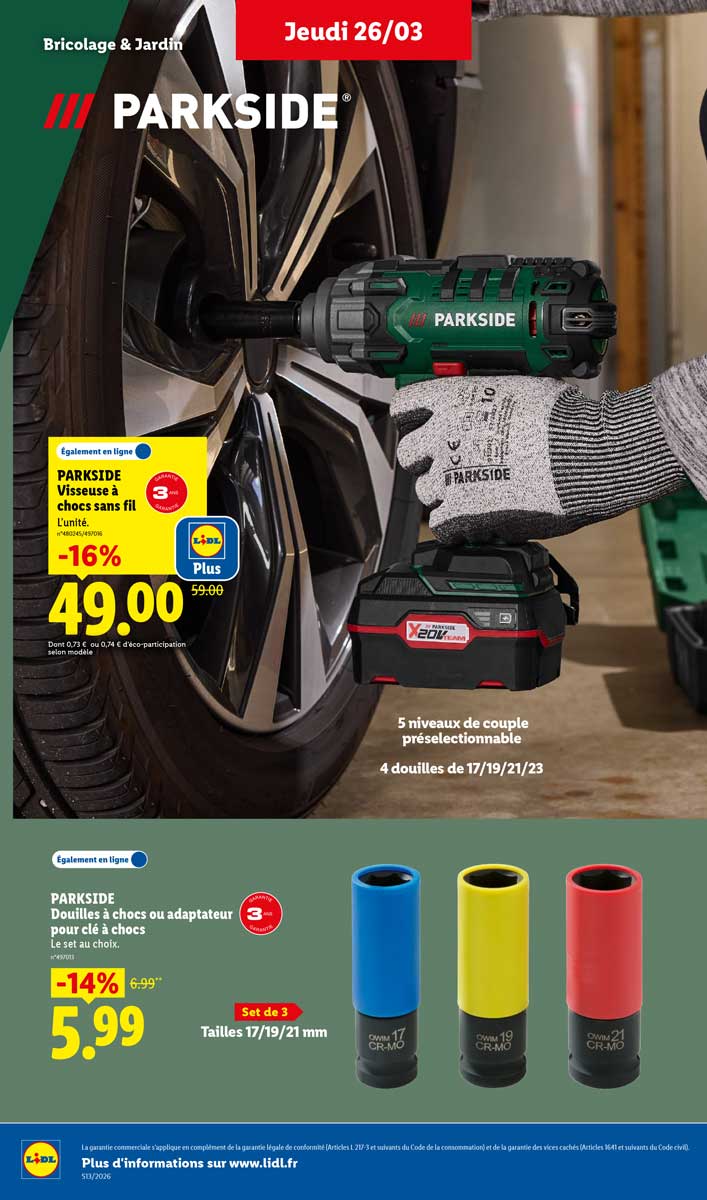 Catalogue Lidl Du 26 Mars Au 1er Avril 2026