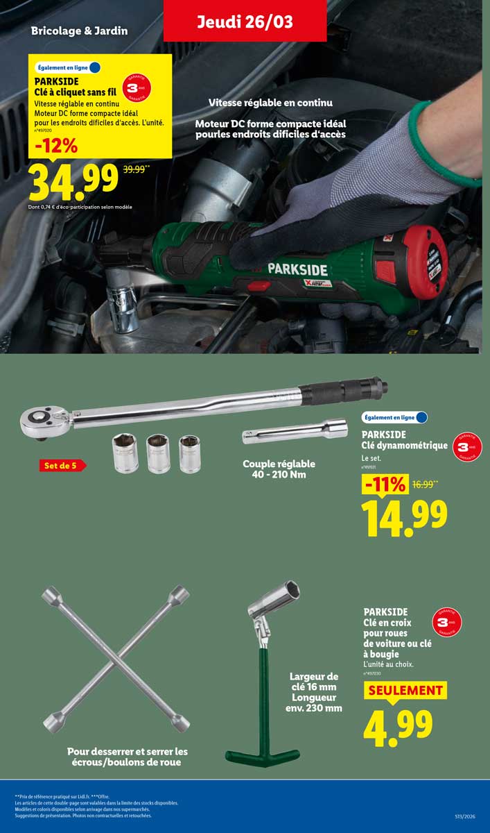Catalogue Lidl Du 26 Mars Au 1er Avril 2026