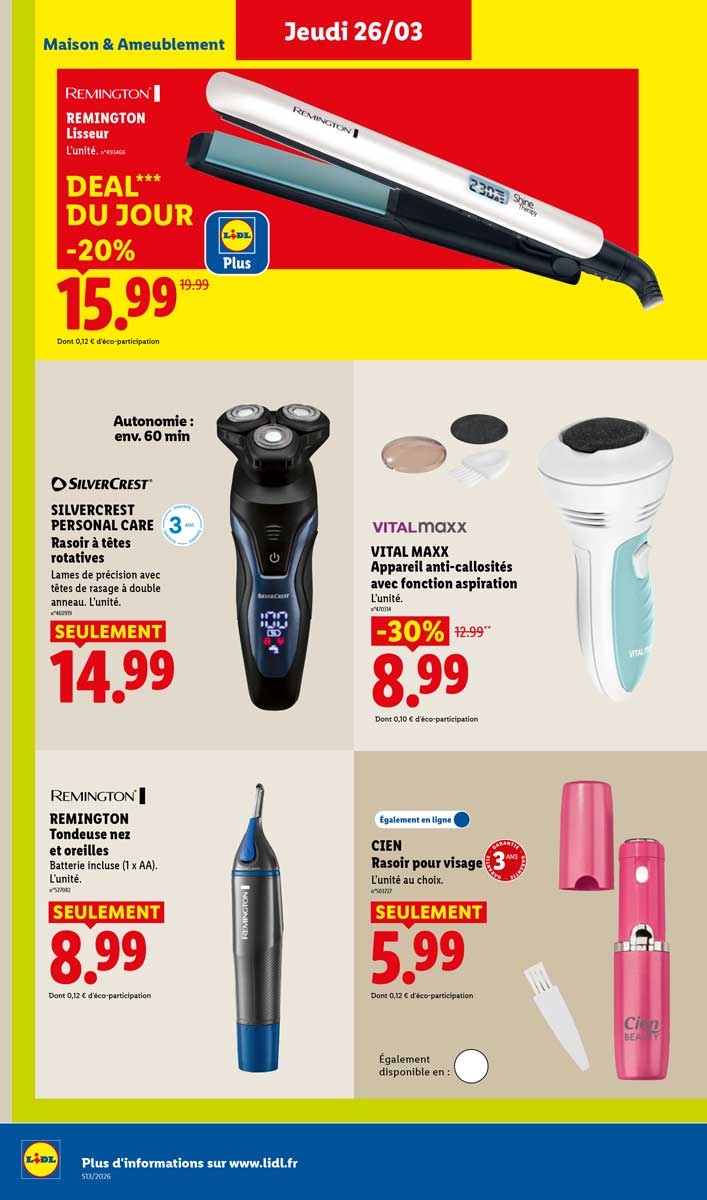 Catalogue Lidl Du 26 Mars Au 1er Avril 2026