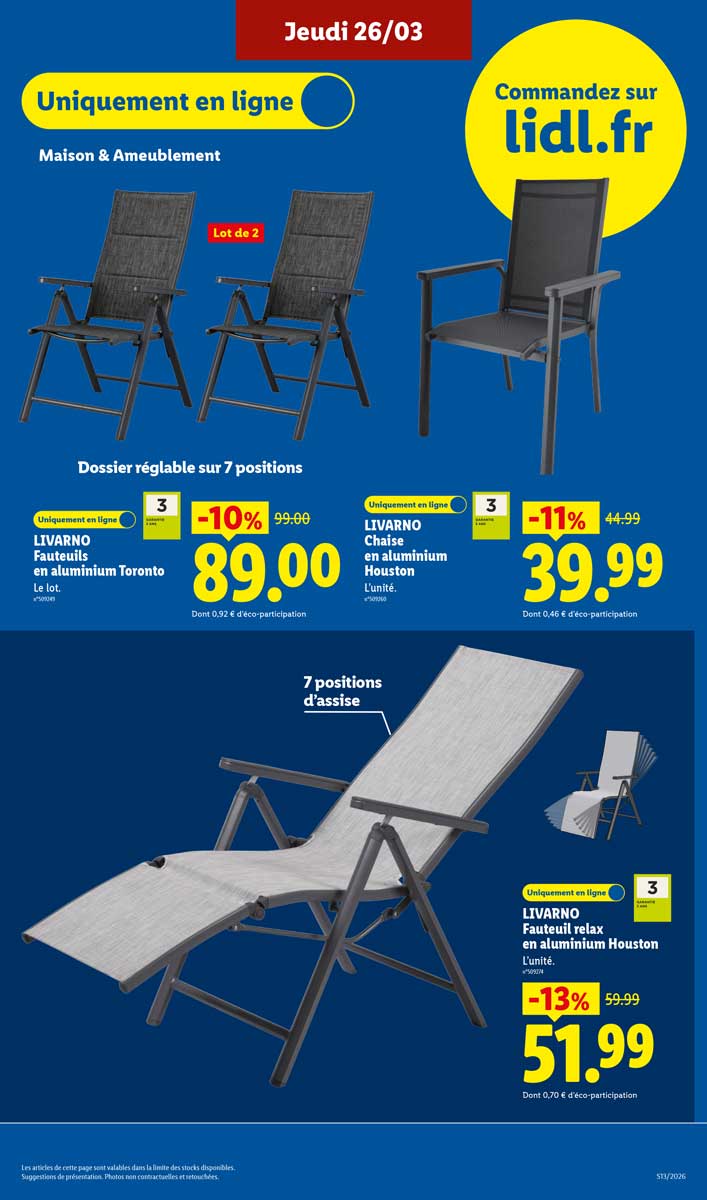Catalogue Lidl Du 26 Mars Au 1er Avril 2026