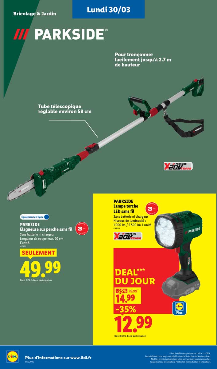 Catalogue Lidl Du 26 Mars Au 1er Avril 2026