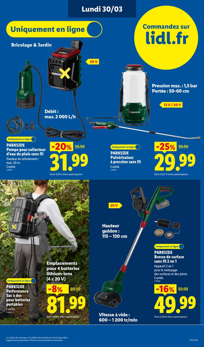 Catalogue Lidl Du 26 Mars Au 1er Avril 2026
