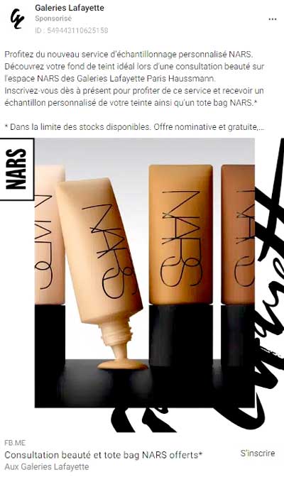 NARS Fond de Teint : Votre Échantillon Gratuit Personnalisé