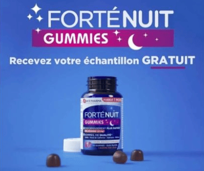Recevez votre échantillon gratuit des gummies Forte Nuit