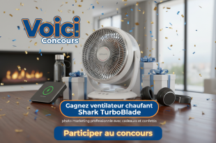 Concours Voici : Gagnez ventilateur chauffant Shark TurboBlade