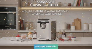 Concours Cuisine Actuelle : Gagnez turbine à glace Borealia