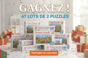 Concours Femme Actuelle : 47 lots de 2 puzzles à gagner