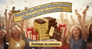 Concours Côte d'Or : 300 tablettes offertes par Ma vie en couleurs