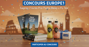 Concours Europe1 : Gagnez 2 livres Prix Poche Relay x Fuze Tea