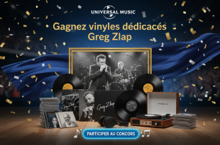 Concours Universal Music : Gagnez vinyles dédicacés Greg Zlap