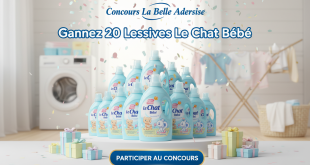 Concours La Belle Adresse : Gagnez 20 Lessives Le Chat Bébé