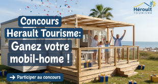Concours Hérault Tourisme : Gagnez mobil-home Camping Hélios