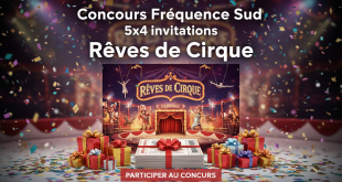 Concours Fréquence Sud : 5x4 invitations Rêves de Cirque
