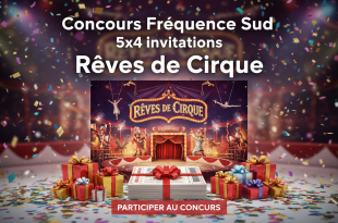 Concours Fréquence Sud : 5x4 invitations Rêves de Cirque