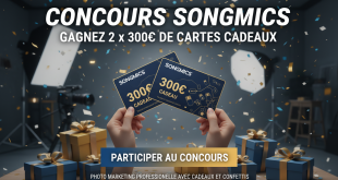 Concours Songmics : Gagnez 2 x 300€ de cartes cadeaux