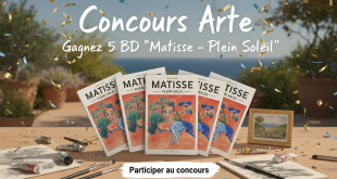 Concours Arte : Gagnez 5 BD "Matisse - Plein Soleil"