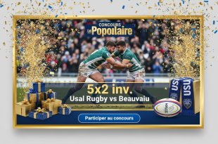 Concours Le Populaire : 5x2 inv. Usal Rugby vs Beauvais