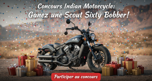 Concours Indian Motorcycle : Gagnez une Scout Sixty Bobber !