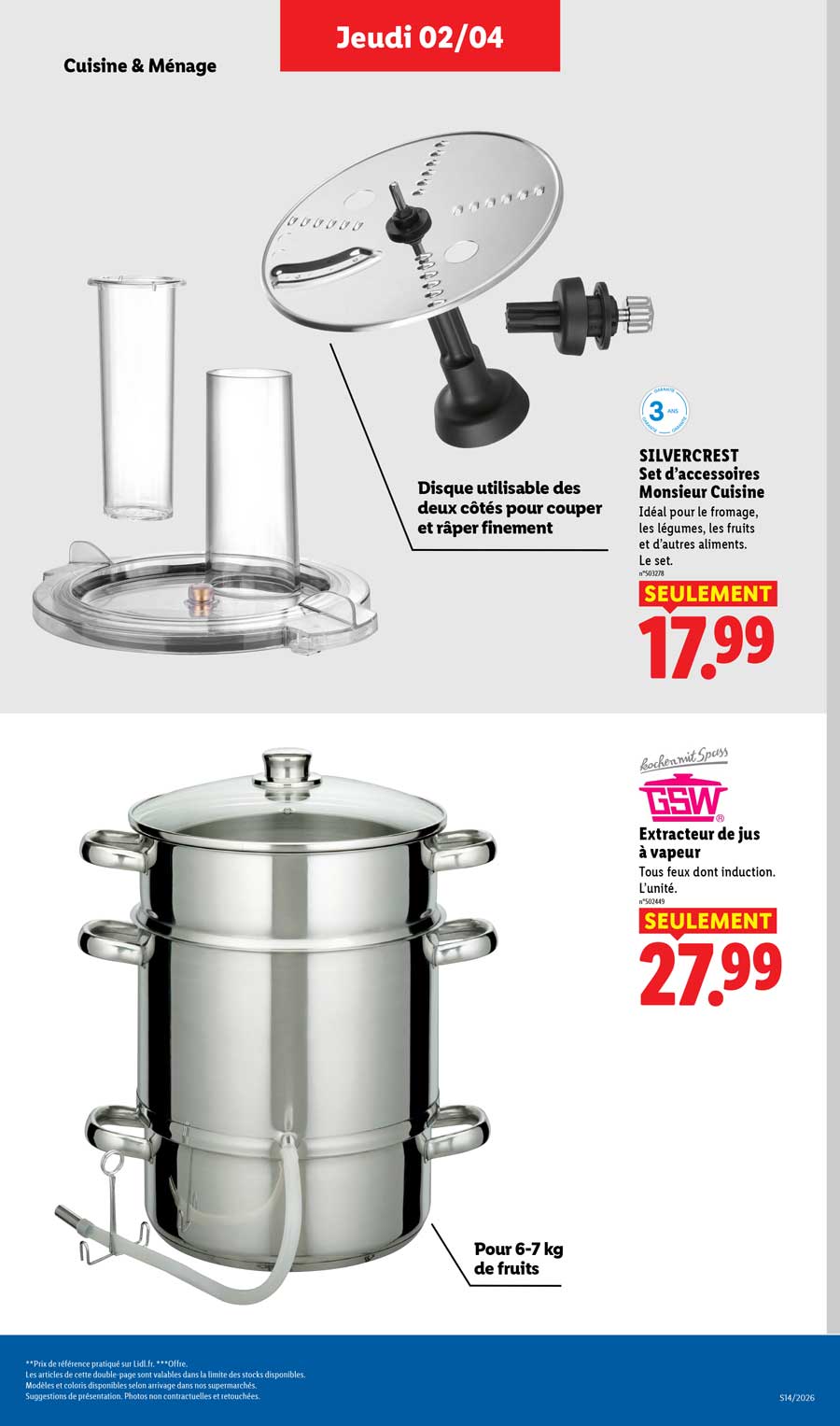 Catalogue Lidl Du 2 Au 8 Avril 2026