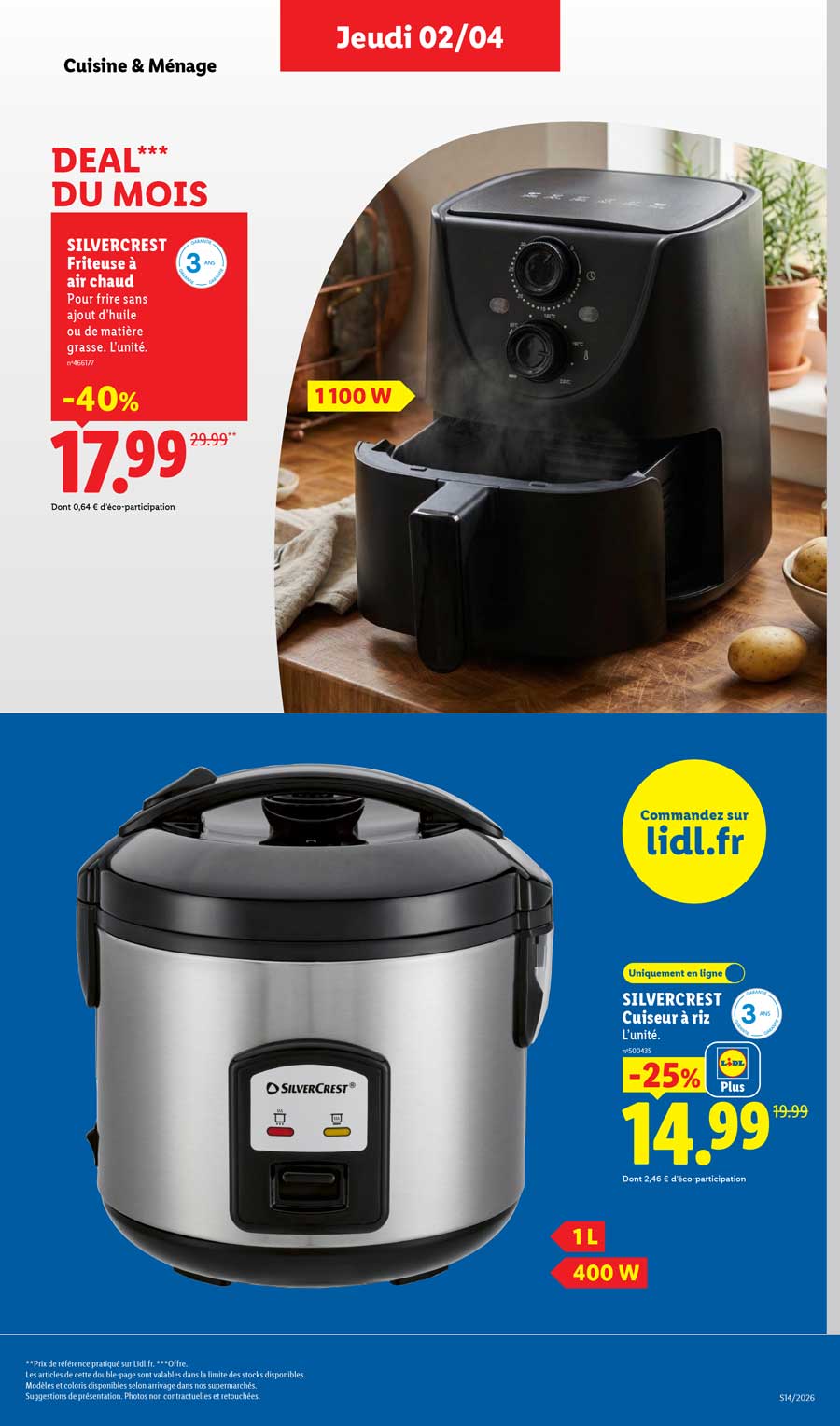 Catalogue Lidl Du 2 Au 8 Avril 2026