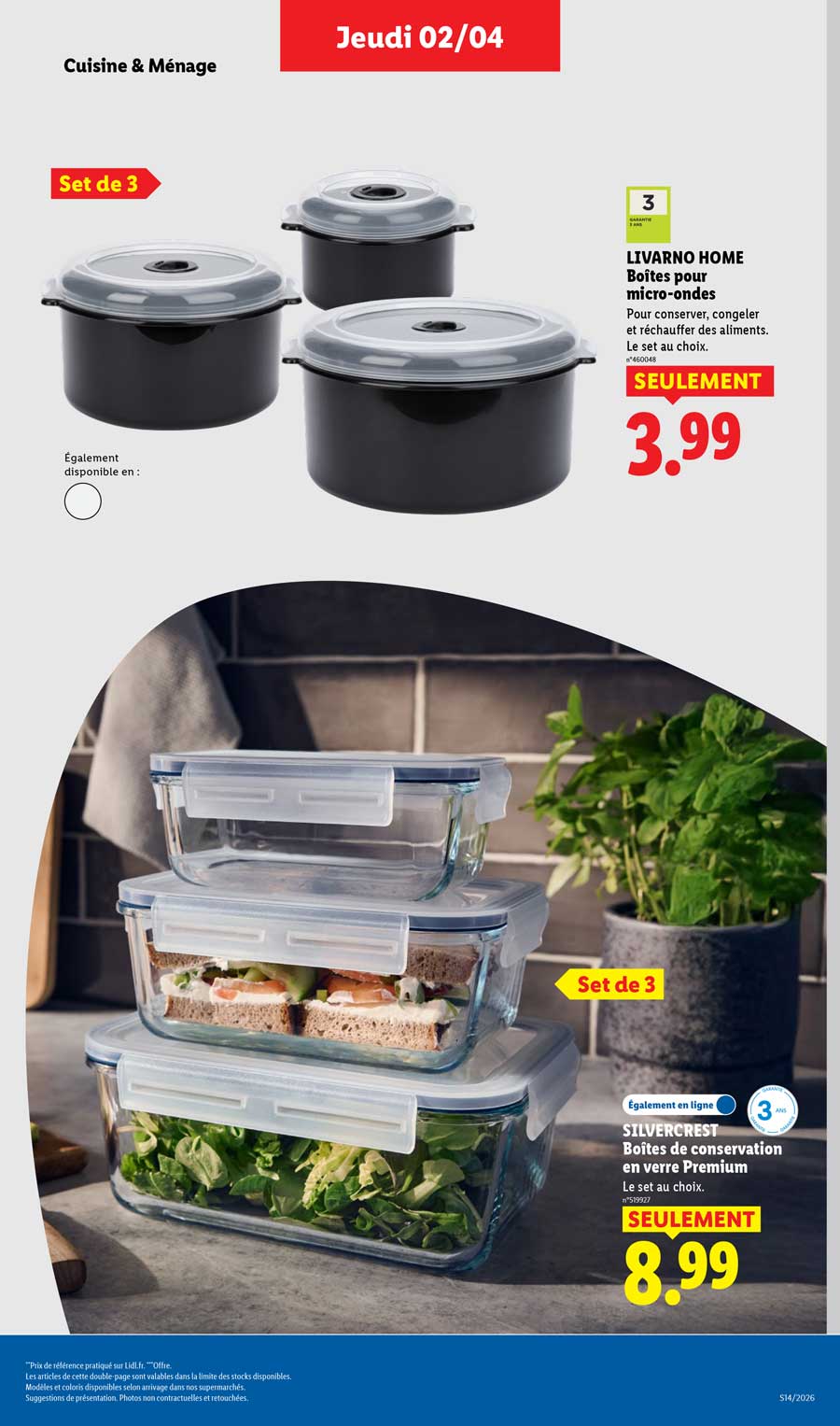 Catalogue Lidl Du 2 Au 8 Avril 2026
