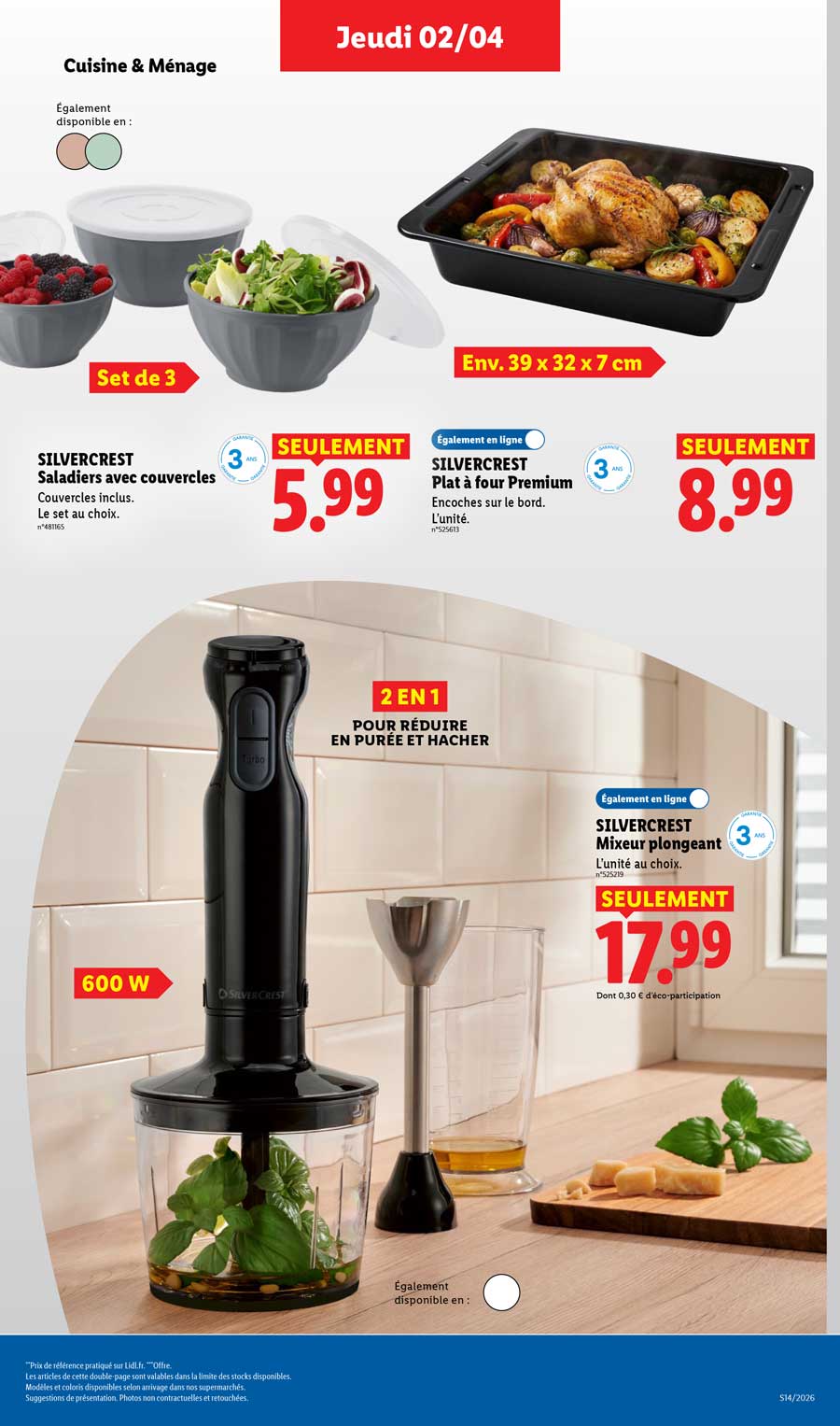 Catalogue Lidl Du 2 Au 8 Avril 2026