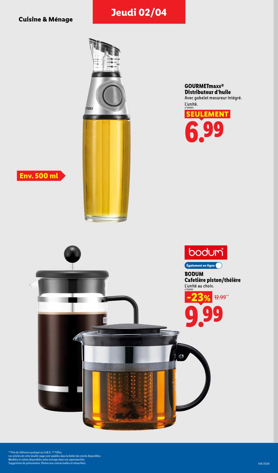 Catalogue Lidl Du 2 Au 8 Avril 2026