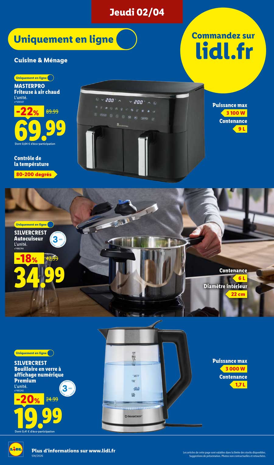 Catalogue Lidl Du 2 Au 8 Avril 2026