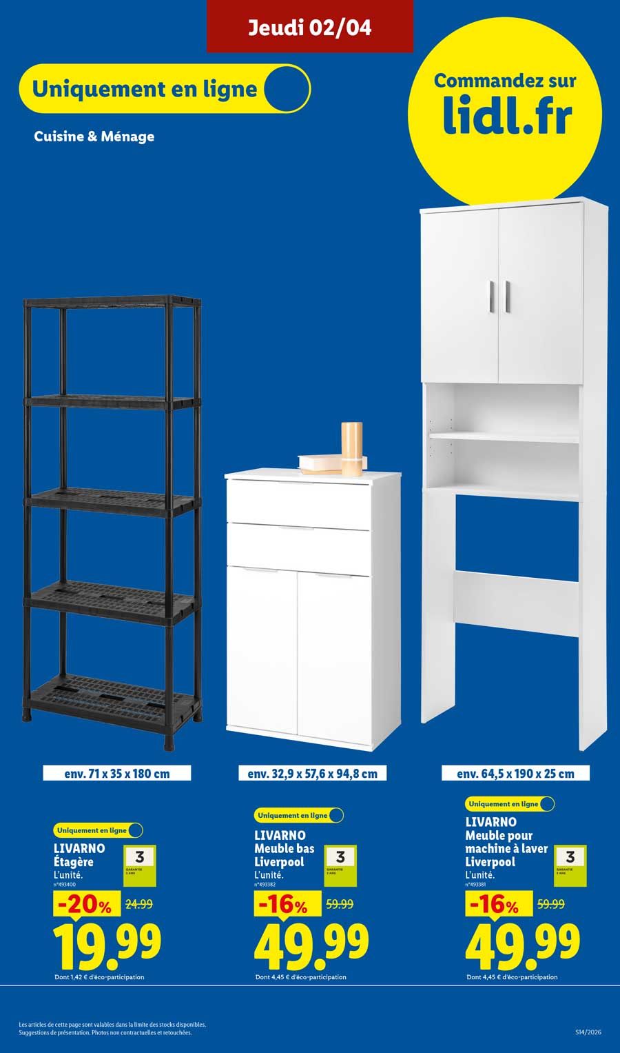 Catalogue Lidl Du 2 Au 8 Avril 2026