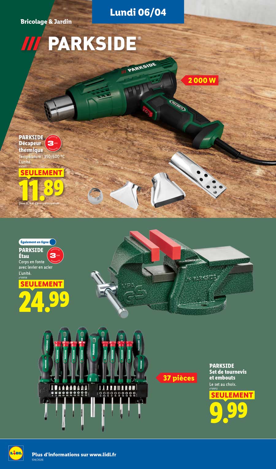 Catalogue Lidl Du 2 Au 8 Avril 2026