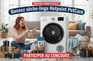 Concours Femme Actuelle : Gagnez sèche-linge Hotpoint PetCare