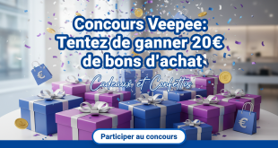 Concours Veepee : Tentez de gagner 20€ de bons d'achat !