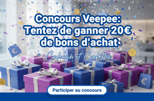 Concours Veepee : Tentez de gagner 20€ de bons d'achat !