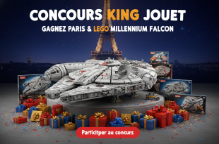Concours King Jouet : Gagnez Paris & Lego Millennium Falcon