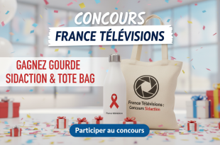 Concours France Télévisions : Gagnez gourde Sidaction & tote bag