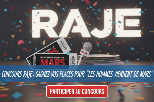 Concours Raje : Gagnez vos places pour "Les hommes viennent de Mars"