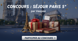 Concours : Séjour Paris 5* par Veepee