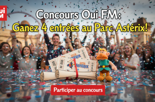 Concours Oui FM : Gagnez 4 entrées au Parc Astérix !