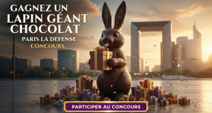 Concours : Gagnez un lapin géant chocolat Paris La Défense