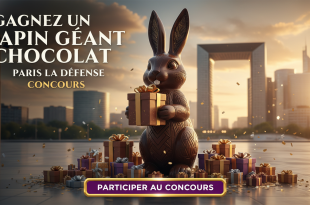 Concours : Gagnez un lapin géant chocolat Paris La Défense