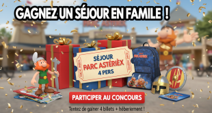 Concours : Séjour Parc Astérix 4 pers. Ici