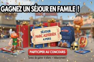 Concours : Séjour Parc Astérix 4 pers. Ici