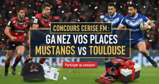 Concours Cerise FM : Gagnez vos places Mustangs vs Toulouse
