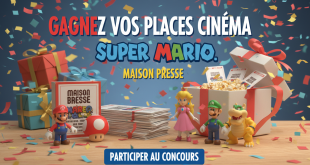 Concours : Gagnez places cinéma Super Mario – Maison Presse