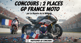 Concours : 2 places GP France Moto par Le Repaire des Motards